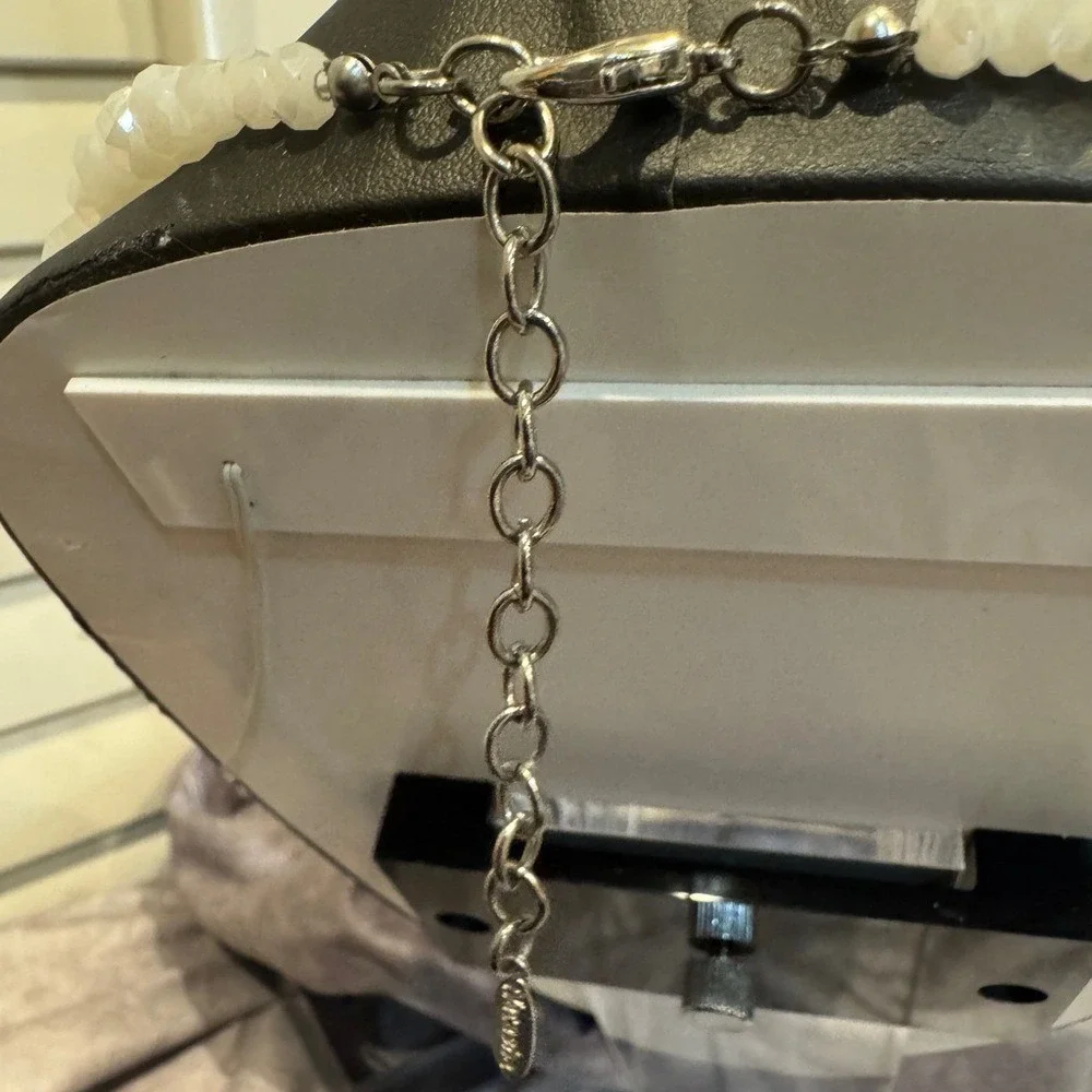Bebe VINTAGE Elegant‎ Silver Chain Belt  Charms